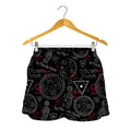 Hand Of Glory Black Magic Witch Print Women's Shorts