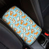 Happy Corgi Pattern Print Car Center Console Cover