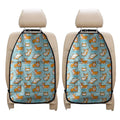 Happy Corgi Pattern Print Car Seat Organizers