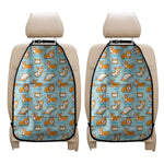 Happy Corgi Pattern Print Car Seat Organizers