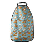 Happy Corgi Pattern Print Car Seat Organizers