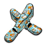 Happy Corgi Pattern Print Muay Thai Shin Guard