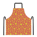 Happy Emoji Pattern Print Apron