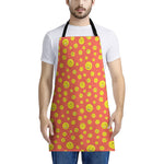 Happy Emoji Pattern Print Apron