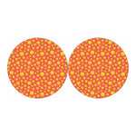 Happy Emoji Pattern Print Car Coasters