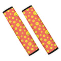 Happy Emoji Pattern Print Car Seat Belt Covers