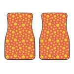 Happy Emoji Pattern Print Front Car Floor Mats