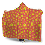 Happy Emoji Pattern Print Hooded Blanket