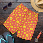 Happy Emoji Pattern Print Men's Shorts