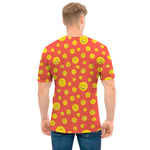 Happy Emoji Pattern Print Men's T-Shirt