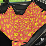 Happy Emoji Pattern Print Pet Car Back Seat Cover