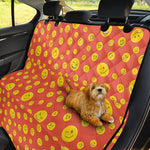 Happy Emoji Pattern Print Pet Car Back Seat Cover