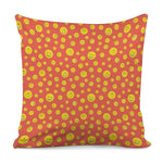 Happy Emoji Pattern Print Pillow Cover