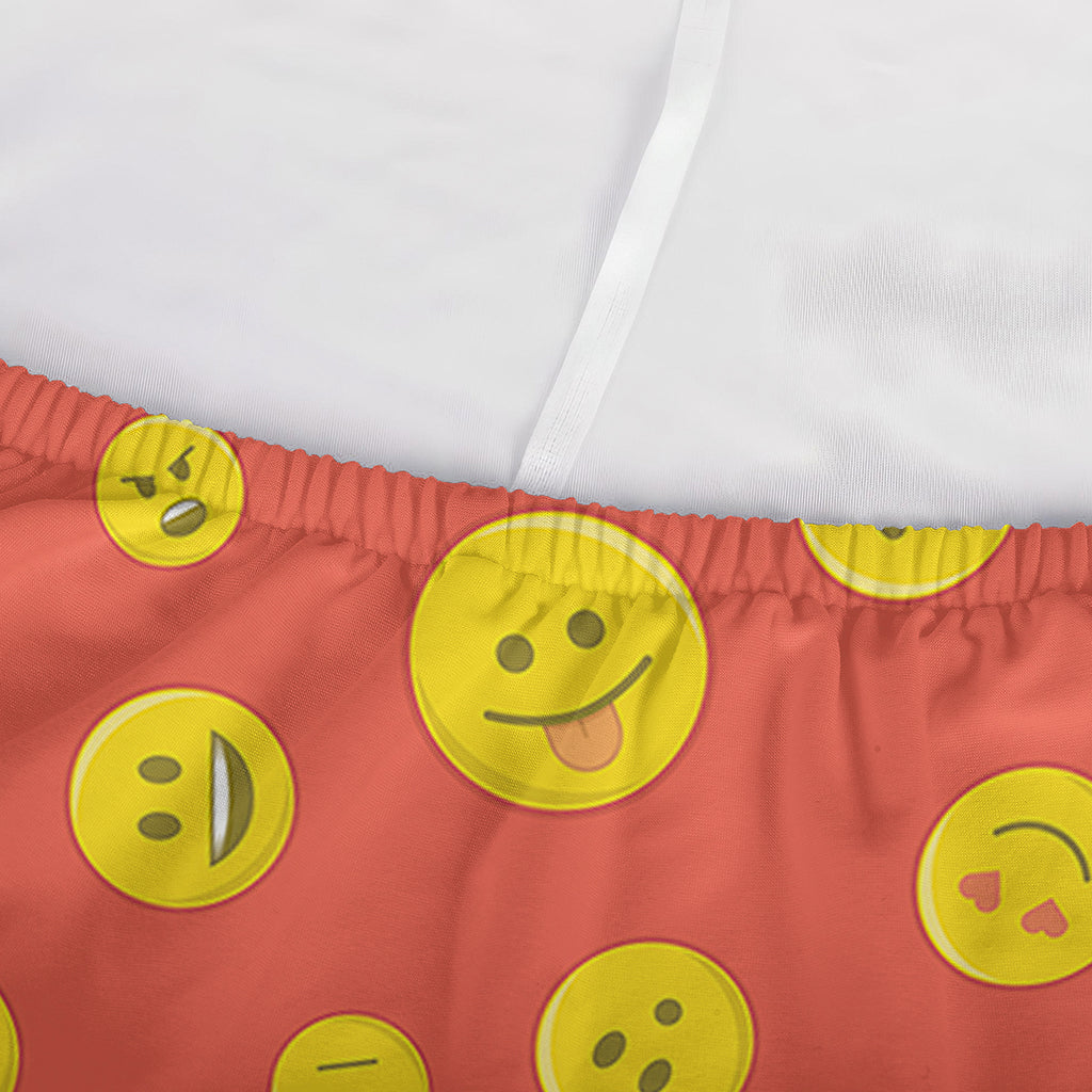 Happy Emoji Pattern Print Sofa Cover