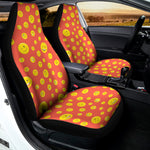 Happy Emoji Pattern Print Universal Fit Car Seat Covers