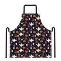 Happy Halloween Ghost Pattern Print Apron