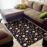 Happy Halloween Ghost Pattern Print Area Rug