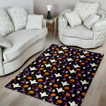 Happy Halloween Ghost Pattern Print Area Rug