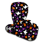 Happy Halloween Ghost Pattern Print Boxing Gloves