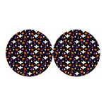 Happy Halloween Ghost Pattern Print Car Coasters