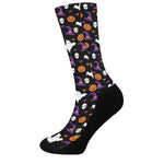 Happy Halloween Ghost Pattern Print Crew Socks