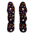 Happy Halloween Ghost Pattern Print Muay Thai Shin Guards