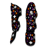 Happy Halloween Ghost Pattern Print Muay Thai Shin Guard