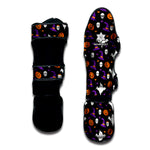 Happy Halloween Ghost Pattern Print Muay Thai Shin Guard