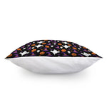Happy Halloween Ghost Pattern Print Pillow Cover