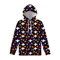 Happy Halloween Ghost Pattern Print Pullover Hoodie