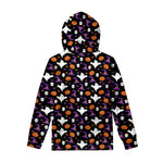 Happy Halloween Ghost Pattern Print Pullover Hoodie