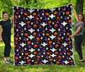 Happy Halloween Ghost Pattern Print Quilt
