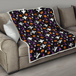 Happy Halloween Ghost Pattern Print Quilt