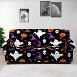Happy Halloween Ghost Pattern Print Sofa Cover
