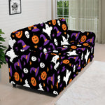 Happy Halloween Ghost Pattern Print Sofa Cover