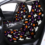 Happy Halloween Ghost Pattern Print Universal Fit Car Seat Covers