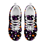 Happy Halloween Ghost Pattern Print White Sneakers