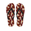 Happy Jack Russell Terrier Pattern Print Flip Flops