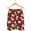 Happy Jack Russell Terrier Pattern Print Men's Shorts