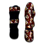 Happy Jack Russell Terrier Pattern Print Muay Thai Shin Guard