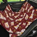 Happy Jack Russell Terrier Pattern Print Pet Car Back Seat Cover