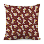 Happy Jack Russell Terrier Pattern Print Pillow Cover