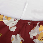 Happy Jack Russell Terrier Pattern Print Sofa Cover