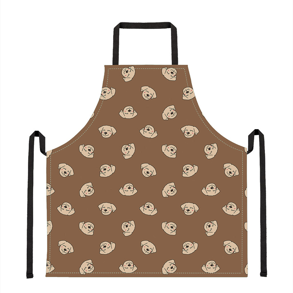 Happy Labrador Retriever Pattern Print Apron