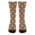 Happy Labrador Retriever Pattern Print Crew Socks