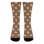 Happy Labrador Retriever Pattern Print Crew Socks