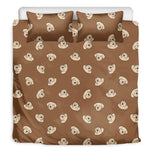 Happy Labrador Retriever Pattern Print Duvet Cover Bedding Set