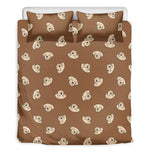 Happy Labrador Retriever Pattern Print Duvet Cover Bedding Set