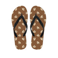 Happy Labrador Retriever Pattern Print Flip Flops