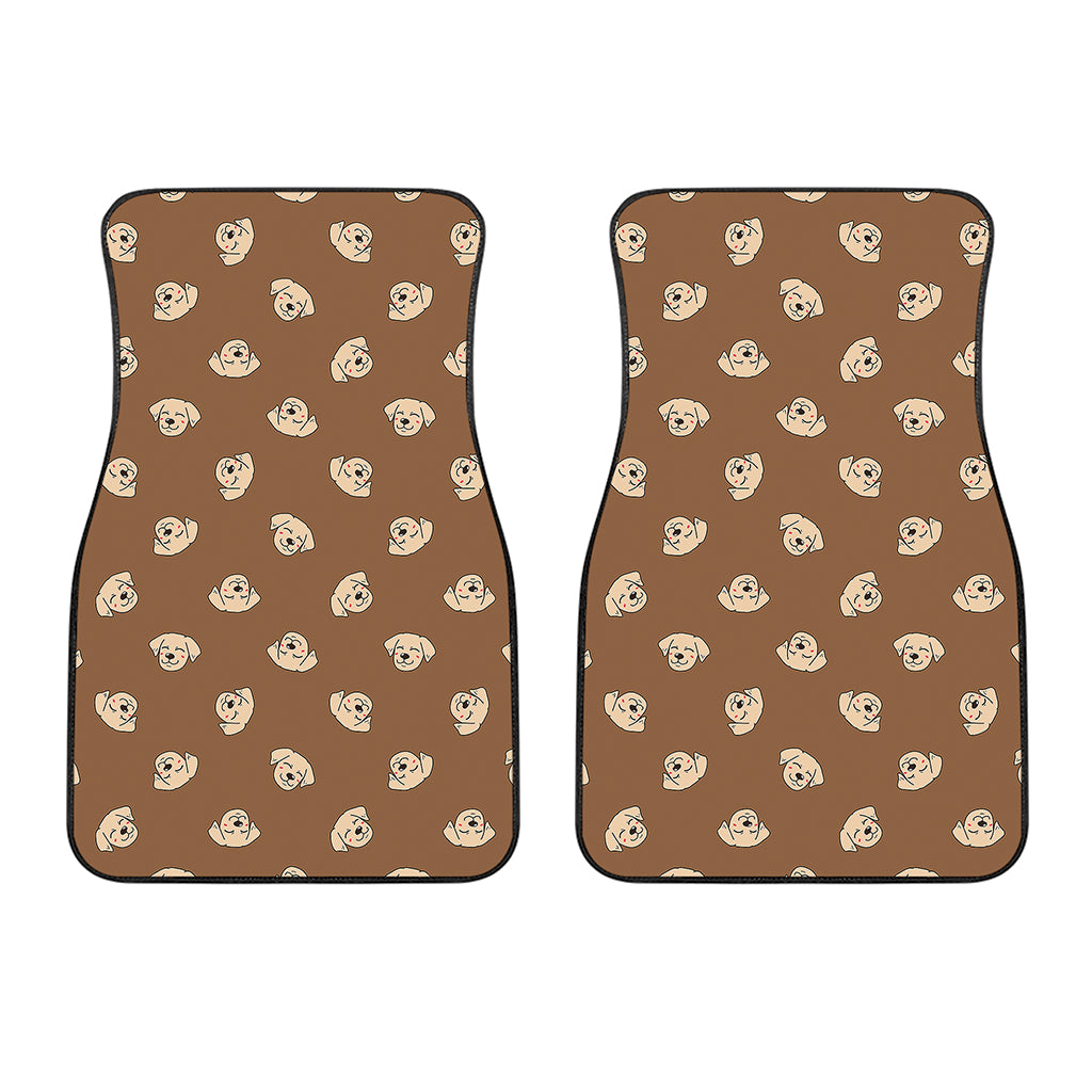 Happy Labrador Retriever Pattern Print Front Car Floor Mats